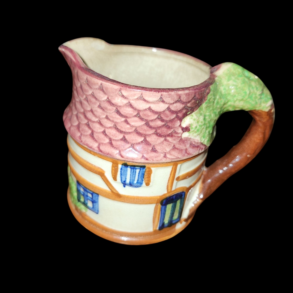 Charming Cottage Ceramic Pitcher